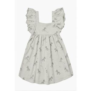 Rylee + Cru Mariposa Zebra Ruffle Dress 6-12 Months Baby Girl